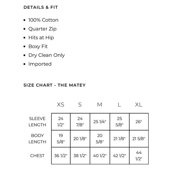 Kule The Matey Cream Black Stripe Chunky Cotton Knit Zip Collar Sweater womens S - Picture 17 of 17